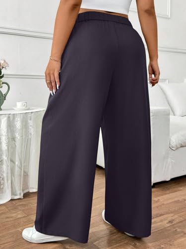 Image of GRECIILOOKS Trousers for Woman | Womens High Rise High Waist Flared Korean Style | Formal Pant for Women Office Wear| Track Pants for Womans Elegant for College & Events (Available in Plus Size)