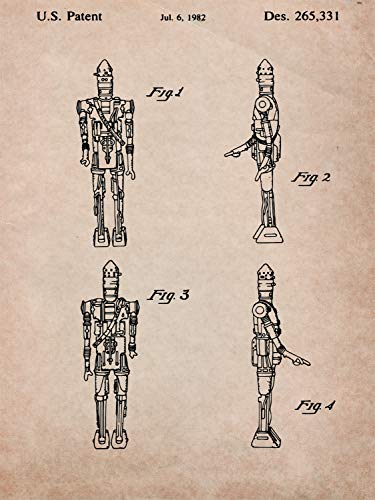 SoCoolDesign IG-88 Action Figure Patent Print Unframed Photo Poster (18