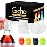 GOCHA | 2 PCS Vacuum Soda Bottle Stopper | Silicone Fizz Keeper | Carbonation Preserver for Soft Drinks & Beverages | Universal Leak-Proof Bottle Cap | (White)