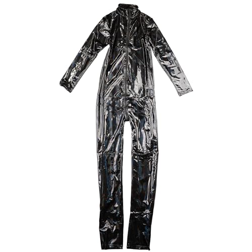 Rubberfashion PVC Lack Catsuit - Ganzkörperanzug - Overall Jumpsuit Herren Langarm - Lack Catsuit ouvert Lack Holo 3D L