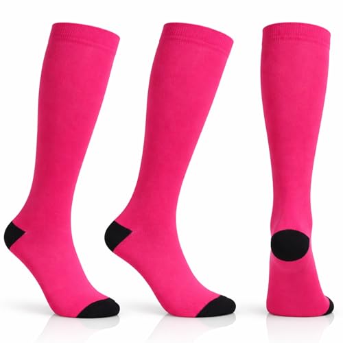 Image of Diamond Star 6 Pairs Compression Socks for Men & Women, Knee High Socks