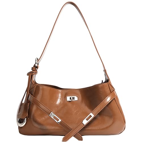 Genuine Leather Hobo Bag for Women, Slouchy tote Bags Purse Shoulder bag