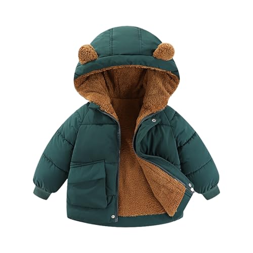 Generisch Cappotto invernale per bambini con orecchie d'orso Giacca calda per ragazzi ragazze Capispalla spessa...