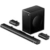 boAt Aavante Prime 5.1 5000DA (2025 Launch), Dolby Atmos, 500W, 5.1CH w/Wired Subwoofer & Wired Satellites, Multi Compatibility, Bluetooth Sound bar, Home Theatre Soundbar Speaker(Premium Black)