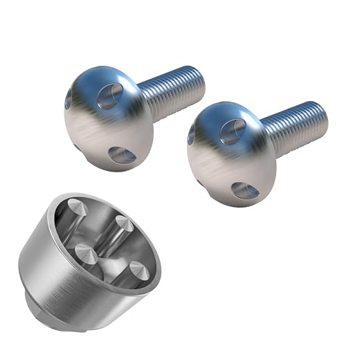 Diebstahlsicherung, manipulationssichere Schraube M6 M8 M10, Edelstahl V2A