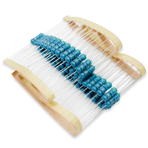 Innfeeltech 50 piezas 1w 1% de tolerancia 47 Ohm resistencia de película metálica para proyectos y experimentos de bricolaje