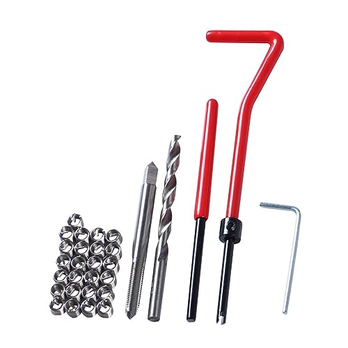 ABOOFAN 30pcs Thread Repair Insert Kit for Automotive Applications Durable Material Compatible with Threads Easy to Use Repair Tools
