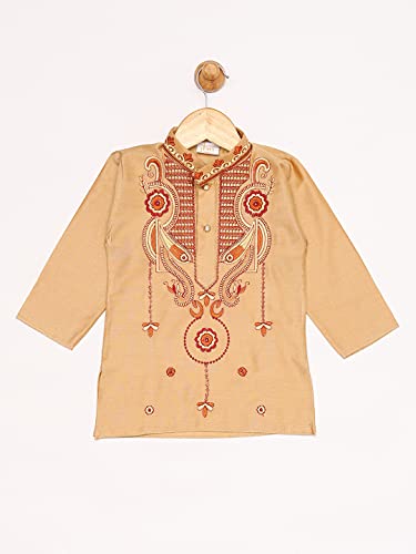 Image of JBN Creation Boys' Cotton Blend Kurta and Dhoti Set