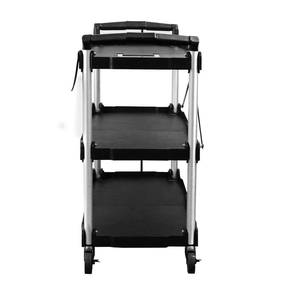 BLV Carro plegable para servir con ruedas, Mueble con ruedas, capacidad de carga de 75 kg, carrito de cocina, carrito para el hogar