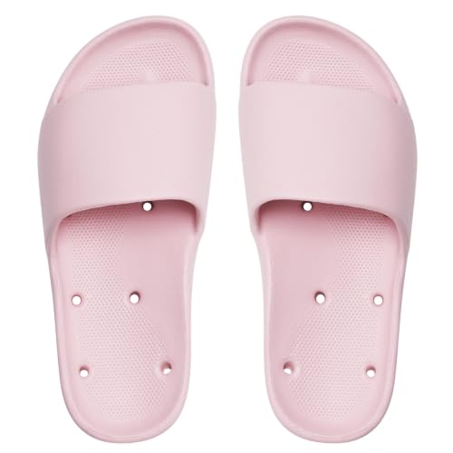 Image of Unisex Arch Support Shower Shoes with Drain Holes Slides