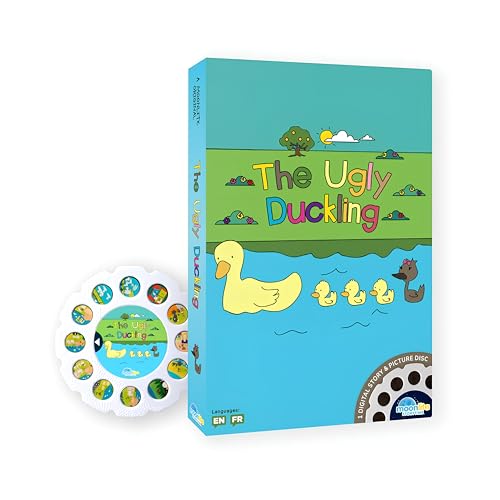 Moonlite Storytime The Ugly Duckling Storybook Reel, A Magical Way to Read Together, Digital Story for Projector, Fun Sound Effects, Toddler Early Learning Toys Gifts for Kids Ages 12 Months and Up