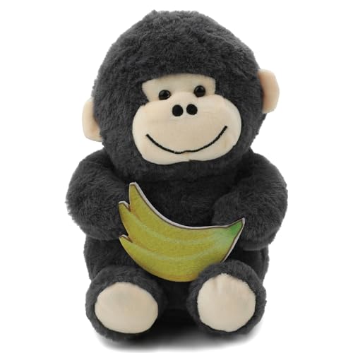 Image of Soft Grey Monkey Plush Toy 30CM | Cute Stuffed Soft Toy for Kids, Babies & Toddlers | Hug-Friendly Stuffed Animal, Soft & Washable Teddy Monkey