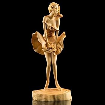 Amazon.co.jp: Lake key 女性像 美少女像 木製 伝統美術品 フィギュア