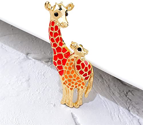 Giraffe Brooch Cute Animal Brooch Pin Fashion Jewelry Cute Clothes Jewelry for Party Wedding and Daily Use Enamel Lapel Brooch Pin Gift for Mother Kids3