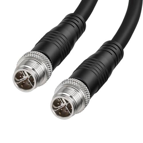 Câble Ethernet M12 X Code 8 broches 2m cordon réseau PVC industriel Cognex