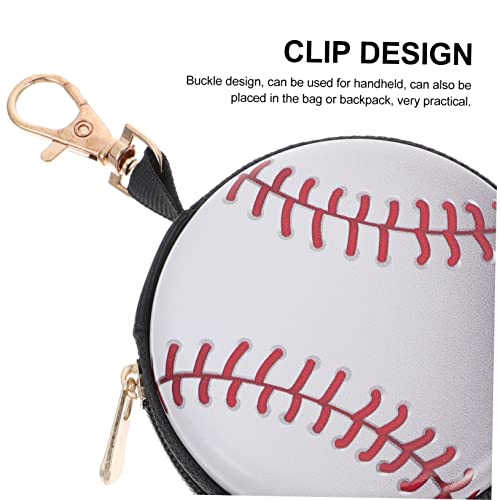 2pcs Cartoon Tinplate Baseball Coin Purses Small Wallets for Zipper Closure Compact Reusable Coin Bags for Travel and Shopping4