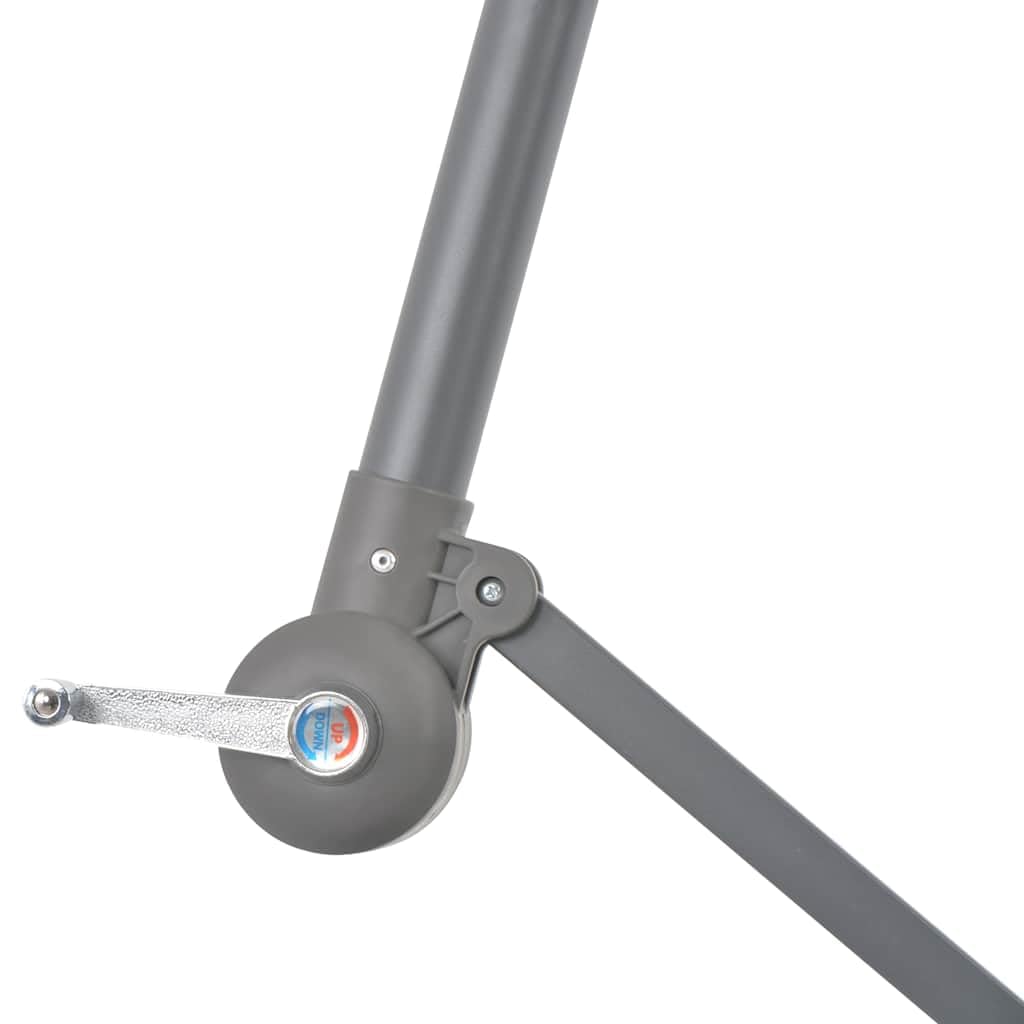 SYDE Niebieski parasol wspornikowy 300 cm z krzyżową podstawą