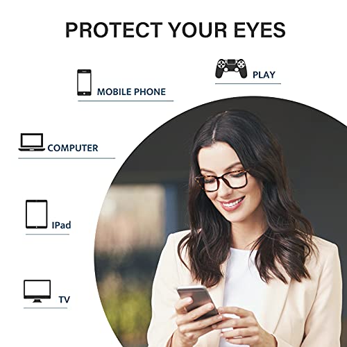 Image of Cyxus Blue Light Glasses for Women Men Stylish Computer Glasses Reduce Eye Strain UV Protection for Screen