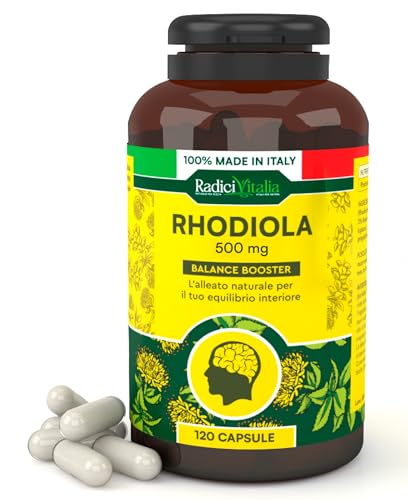 Rhodiola Rosea Integratore Buon Umore 500mg Contro Stress Made in Italy