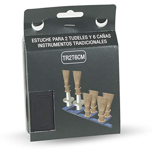 ESTUCHE PARA 6 CAÑAS+2 TUDELES DULZAINA TR2T6CM Dimensión estuche: 11x12x3cm.
