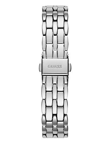 Guess Stainless Steel + Pink Crystal Bracelet Watch. Color: Silver-Tone (Model: U1062L2)