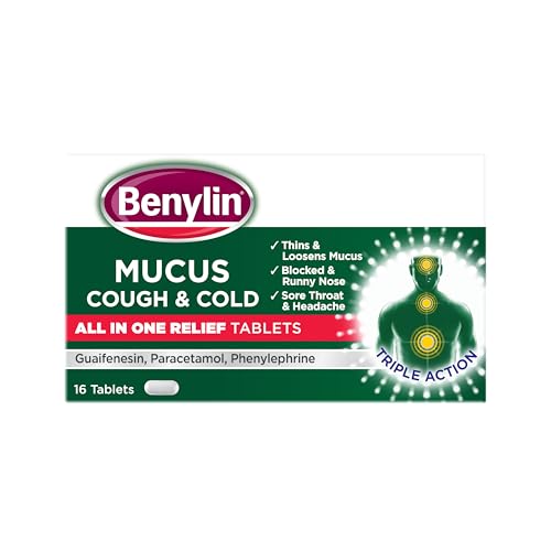Benylin Mucus Cough & Cold All in One Tablets 16 each