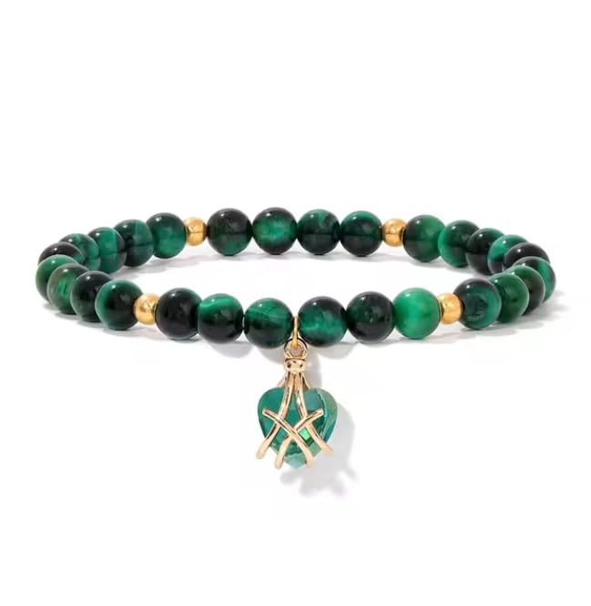 Bracelets en Perles de 6MM en agate, le cadeau idéal mixte avec cordon extensible - 6