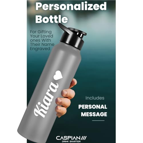 Image of CASPIAN / / / Hike Stainless Steel Customize Sipper Water Bottle Leak Proof Thunder for Fridge Home Office Travel School Kids Boys Girls Adults Sports Gym Yoga (G-Goose 1 Litre, Set of 1)