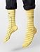 Out of Print Unisex Library Card Socks Large Yellow