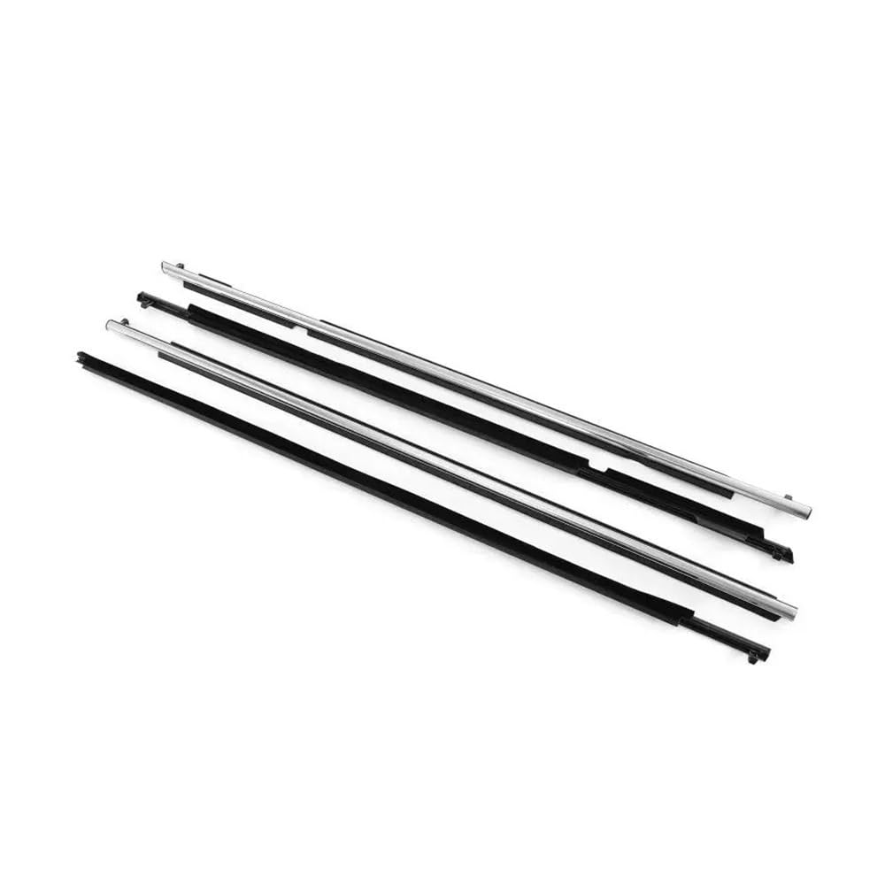 Mltlkppvng Black 4Pcs Car Seal Strip Car Door Glass Window Moulding Trim Weatherstrip Rubber Seal Belt For Toyota For 4Runner 2010-2021