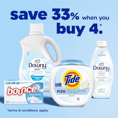 Image of Tide PODS Free & Gentle Laundry Detergent Soap Pacs, 112 Count, Tide PODS Laundry Detergent, Laundry Detergent Pacs, Laundry PODS Detergent