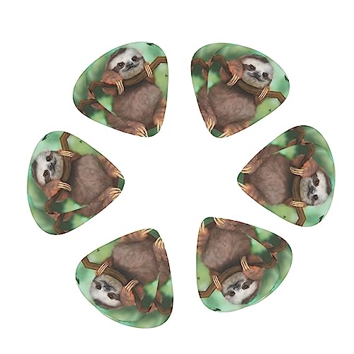 Lot de 12 médiators tendance et durables en forme de paresseux pour guitare électrique et basse - Les Beatles, Paul McCartney, John Lennon, RIngo Starr, George Harrison Lot de 12 médiators tendance et durables en forme de paresseux pour guitare électrique et basse – Image 3