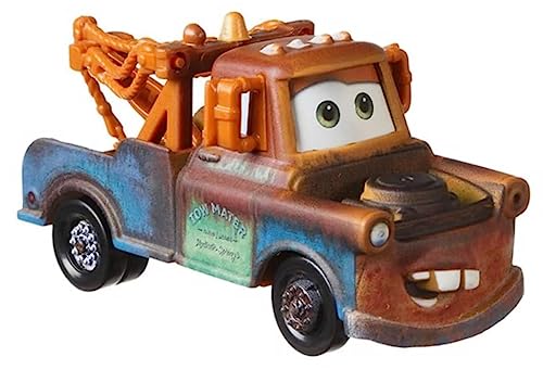 Mattel Seleção de veículos Racing Style | Disney Cars | Die Cast 1:55 carro, DXV29N Cars 3 Single: Mater Hook