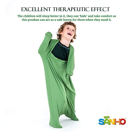 Sanho Premium Sensory Sock, Updated Version, Medium, 50" L X 24" W, Good For Height:47"- 63" Green #TOP2