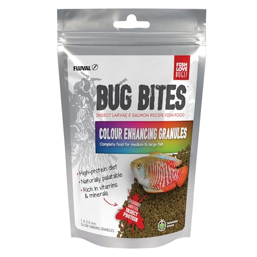 Fluval Bug Bites Colour Enhancing Fish Food, 125 g
