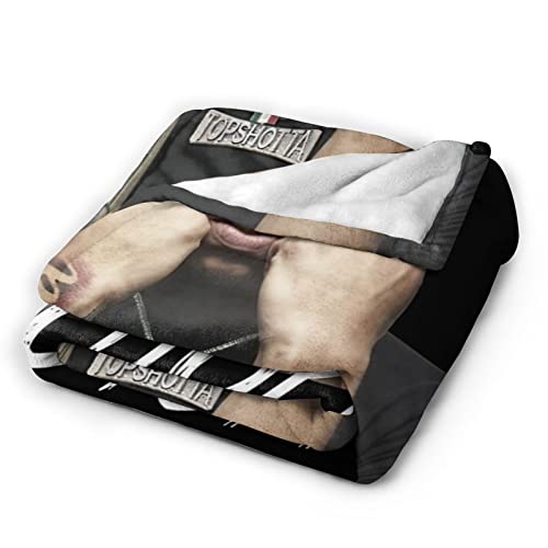 Nle Rapper Choppa Music Throw Blanket Packable Classic Lightweight Blankets Decor For Bed Couch Living Room Travel Outdoor 50"X40" #TOP2