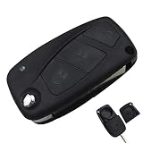 PHONILLICO kluczyk samochodowy zapasowy pilot zdalnego sterowania do Cle FIAT Bravo Doblo Ducato Panda Punto Stilo breloczek do kluczy z 3 przyciskami ostrza