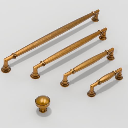 Talentedeco 10 Pack Antique Brass Cabinet Pulls 10 Inch(254mm) Kitchen Cabinet Handles Cabinet Hardware for Drawer Pulls by Talentedeco - Image 5