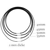 GFTCGK 4 Stück Lederband Halskette 2mm, Kunstleder Halskette Schwarz, Lederkette Mit Edelstahl Verschluss, Lederhalsband für Männer und Frauen(40-55cm)