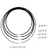 GFTCGK 4 Stück Lederband Halskette 2mm, Kunstleder Halskette Schwarz, Lederkette Mit Edelstahl Verschluss, Lederhalsband für Männer und Frauen(40-55cm)