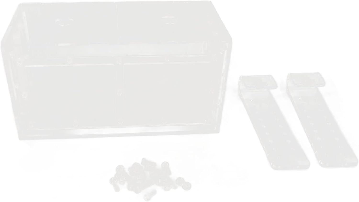 Fish Breeding Isolation Box, Transparent Aquarium Hatchery with Mesh Sides and Lid, Adjustable Hook for Small Fish Protection and Egg Hatching in Freshwater Tanks (23 * 11 * 12CM)