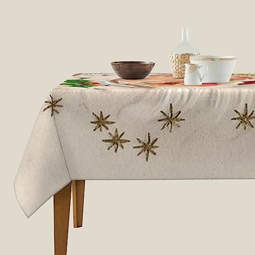 Nappe de Noël carrée de qualité supérieure résistante et imperméable - 6