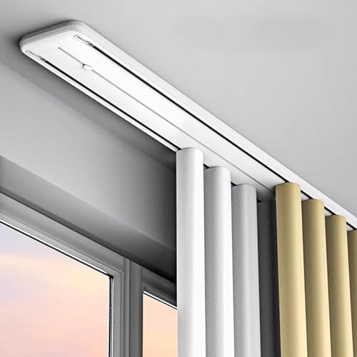 Système de tringle à rideaux double pour séparer un studio sans percer de mur - 2