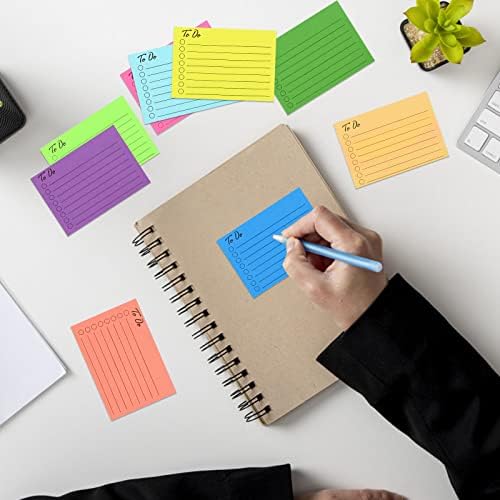 Bekecidi 9 Pack Sticky Notes, to Do List Sticky Notes Pad Colorful Self Stick Notes Post Memo Pads Lined Sticky Notes Planning List Notepad for Planner Reminder School Office Home