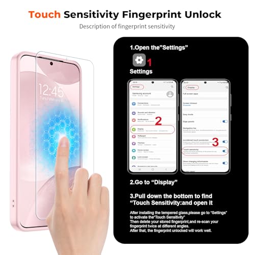 SUPFINE Magnetic for Samsung Galaxy S24 Case / S25 Case with Screen Protector, (Built-in Magnets) (Military Grade Drop Protection) Slim Translucent Shockproof Phone Case,Pink by SUPFINE - Image 4