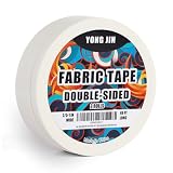 YONGJIN Double-Sided Fabric Tape,Hem Tape No Sew No Iron, 2/5'+1' (2 Rolls)