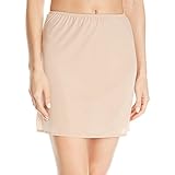 Vassarette Women's Smooth and Cool Half Slip 11003, Vass Latte-16 Inch, Small