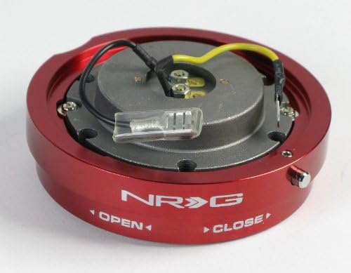 NRG Short Steering Wheel Quick Release Kit - Red - Part # SRK-400RD