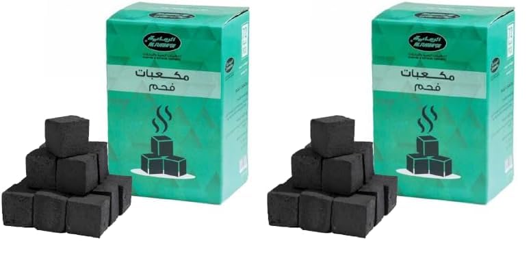 AL RIMAYA BBQ Barbecue Charcoal Cubes 2.5 * 2.10 Pack