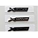 Emblema cromato nero con lettere XDrive per BMW 1 3 4 5 6 7 Serie X1 X3 X4 X5 X6 z4 GT X Stick (nero lucido, XDrive)